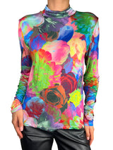 Polera Flores Multicolor