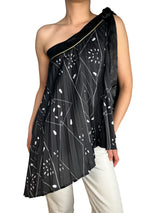 Blusa Asimétrica Plisada