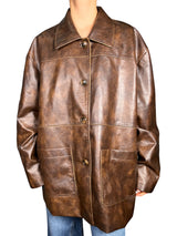 Chaqueta Efecto Cuero