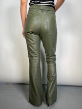 Pantalón Straight Cuero