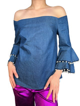 Blusa Mangas Campana