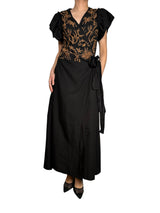 Vestido Wrap Bordado