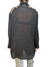 Blusa Hombros Traslucidos