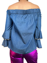 Blusa Mangas Campana