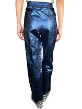 Pantalón Azul Metalizado