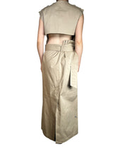 Vestido Trench Espalda Descubierta