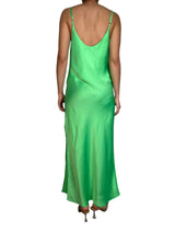 Vestido Verde Tajo Lateral