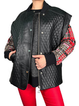 Chaqueta Cuero Sin Mangas