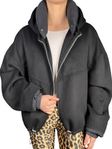 Chaqueta tipo Bomber Lana