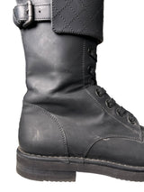 Botas Combat Quilted con Hebillas
