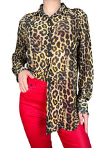 Blusa Traslucida Leopardo