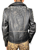 Chaqueta Cuero Efecto Desgaste