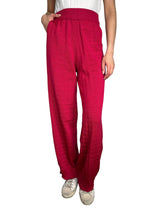 Pantalón Fucsia Tejido