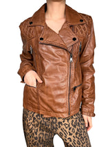 Chaqueta Biker Milena Camel