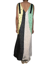 Vestido Color Block Estampado