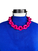 Collar Cadenas Magenta