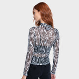 Polera Kenya Blanco Negro