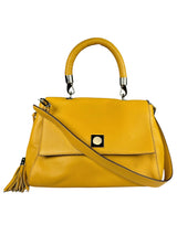 Cartera Cuero Mostaza