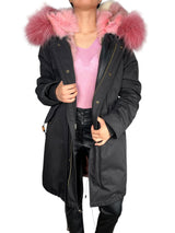 Abrigo Piel De Mapache Reversible