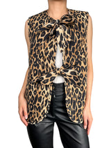 Chaqueta Sin Mangas Animal Print