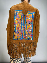 Chaqueta Flecos y Aplicaciones