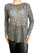 Polera Tejida Animal Print