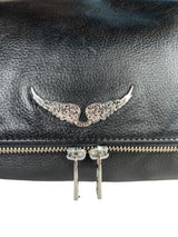 Bandolera Cuero Negra