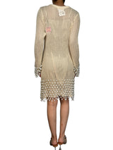 Vestido Flecos Mostacillas