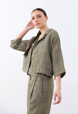 Chaqueta Corta Solapa Lino