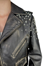 Chaqueta Biker Cristales