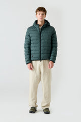 Parka Verde Oscuro con Capucha - Sin Batería