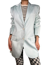 Blazer Viscosa Celeste