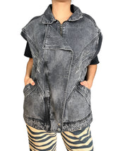 Chaqueta Denim Sin Mangas