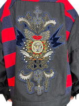 Chaqueta Lana Bordada