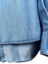 Blusa Denim Bolsillos