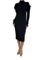 Vestido Mangas Fruncidas