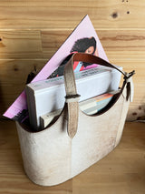 Canasto Revista Piel Sintética