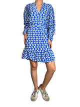 Vestido Azul Estampado