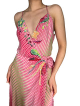Vestido Wrap Seda
