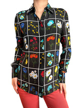 Blusa Botanical Card Seda