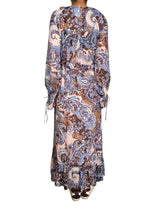 Vestido maxi manga larga