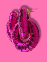 Aros Fucsia Metallic Mini
