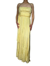 Vestido Strapless Seda