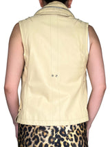 Chaqueta Cuero Sin Mangas