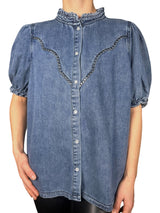 Blusa Ondas Strass