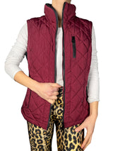 Chaqueta Acolchada con paneles de punto