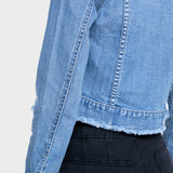 Jacket Denim Baker Destroyer Blue