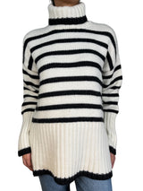 Sweater Blanco y Negro