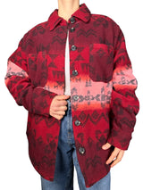 Chaqueta Shacket Jacquard Print