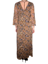 Vestido Étnico Detalle Metalizado